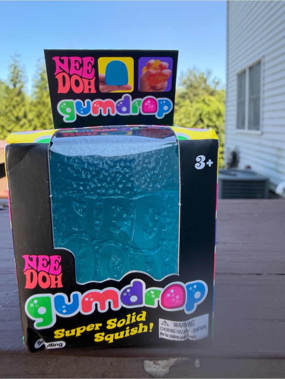 NeeDoh Gumdrop Super Solid Squish- Blue